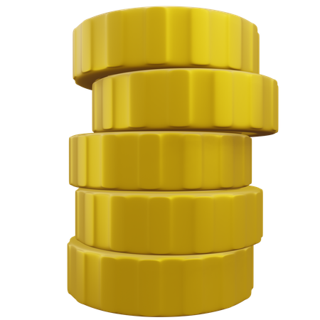 Coin Stack  3D Icon