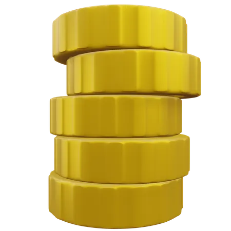 Coin Stack  3D Icon