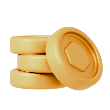 Coin Stack  3D Icon