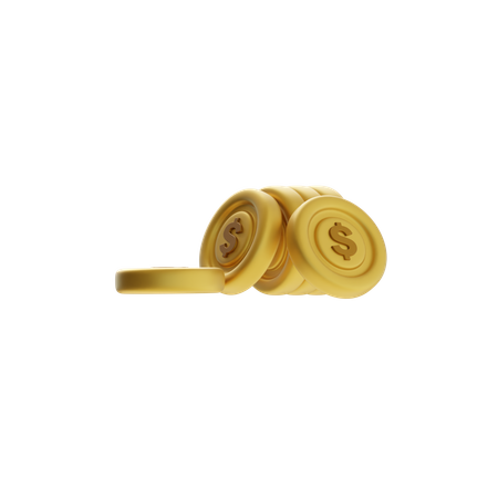 Coin Stack  3D Icon