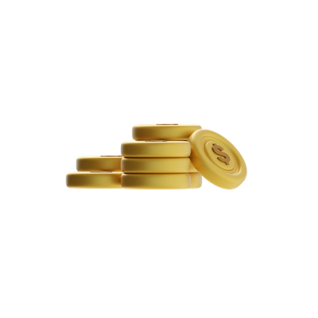 Coin Stack  3D Icon