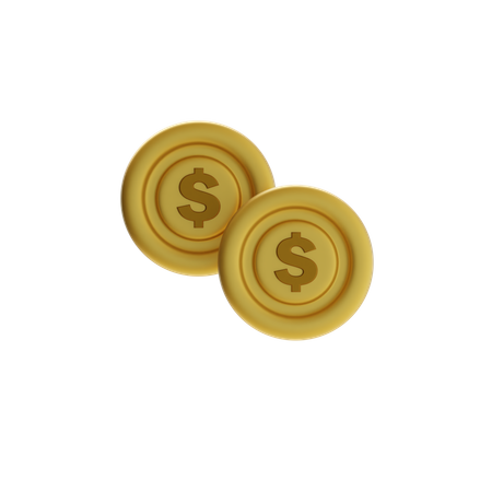 Coin Stack  3D Icon