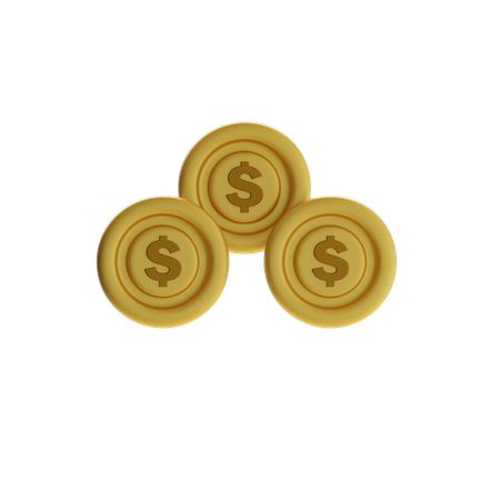 Coin Stack  3D Icon