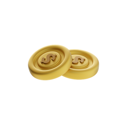 Coin Stack  3D Icon