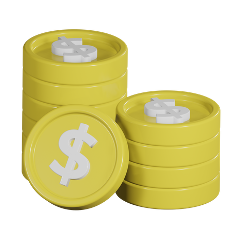 Coin Stack  3D Illustration