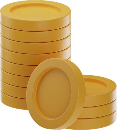 Coin Stack  3D Illustration