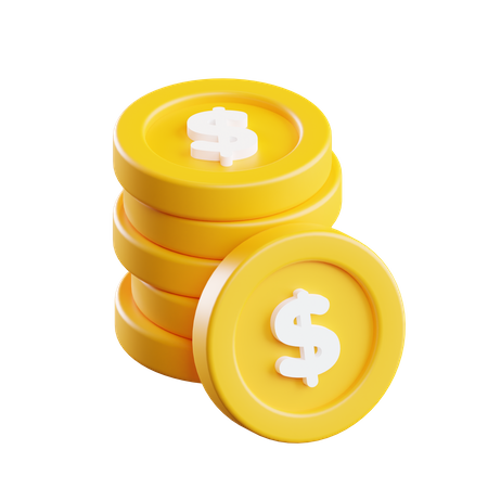 Coin Stack  3D Illustration