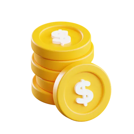 Coin Stack  3D Illustration