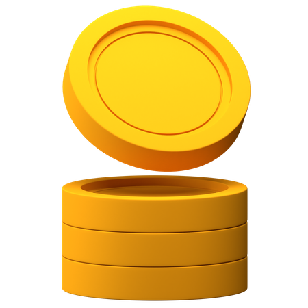 Coin Stack  3D Illustration