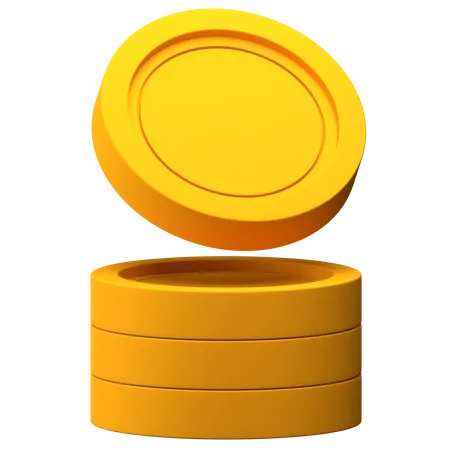 Coin Stack  3D Illustration