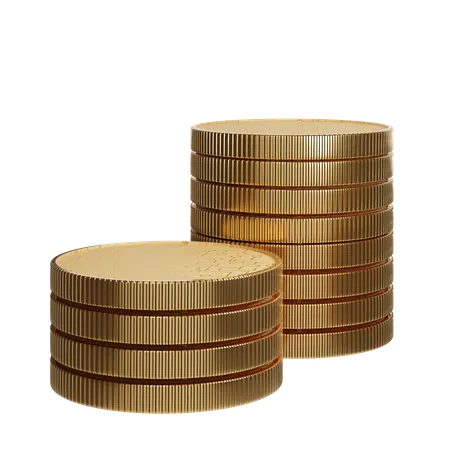 Coin Stack  3D Illustration