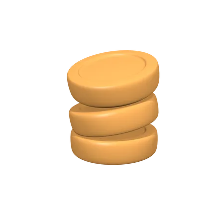 3 D Coin Stack Icon Concept 3D Illustration