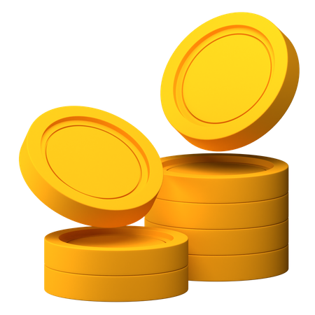 Coin Stack 3D Illustration