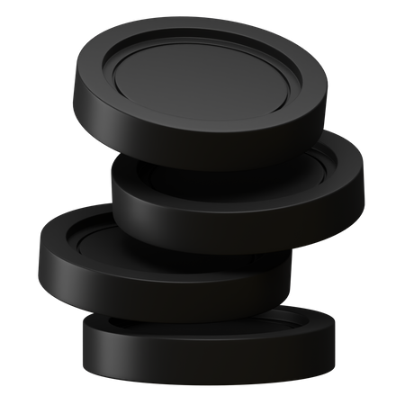 Coin Stack 3D Icon