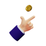 toss 3d icon