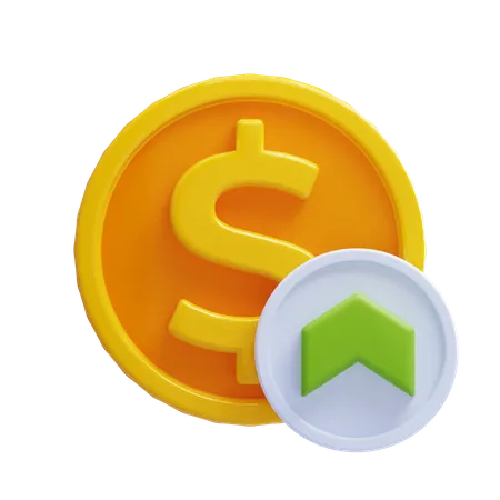 Coin up  3D Icon