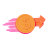 money up 3d logo