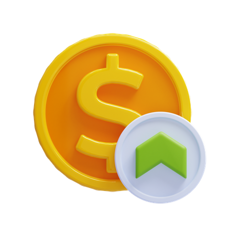 Coin up  3D Icon