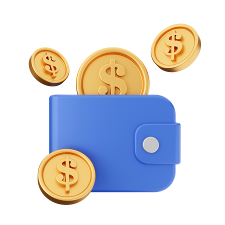 Coin Wallet  3D Icon