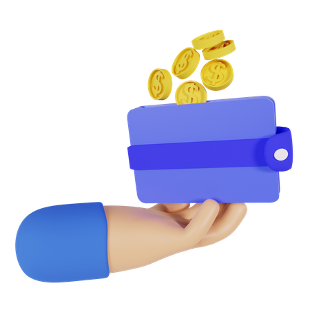 Coin Wallet  3D Icon