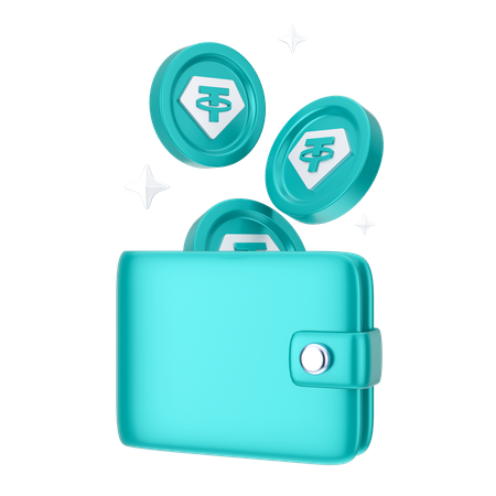 Coin wallet  3D Icon