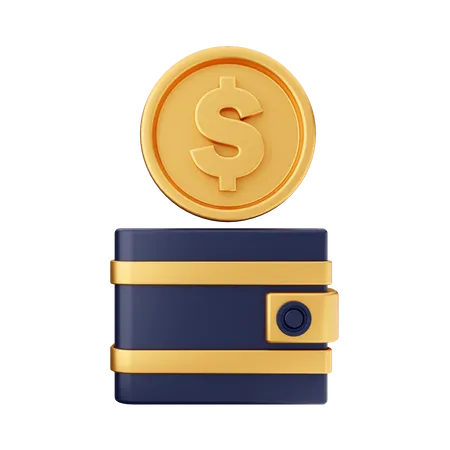 Coin Wallet  3D Icon