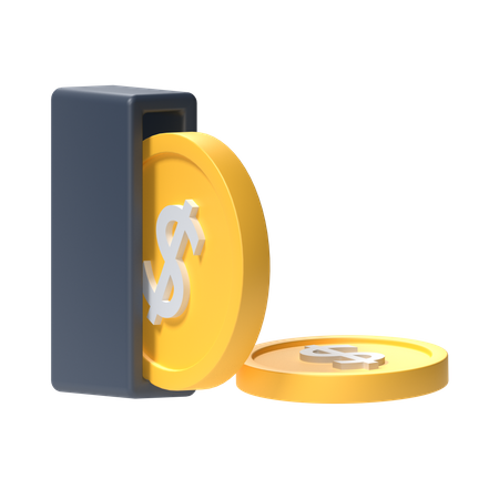 Coin Withdrawal  3D Icon