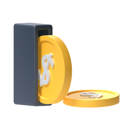 Coin Withdrawal  3D Icon