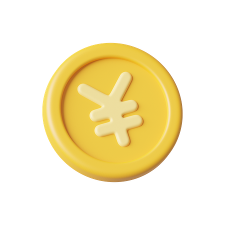 Coin Yen  3D Icon