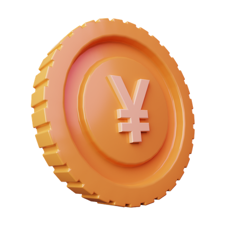 Coin Yuan  3D Icon