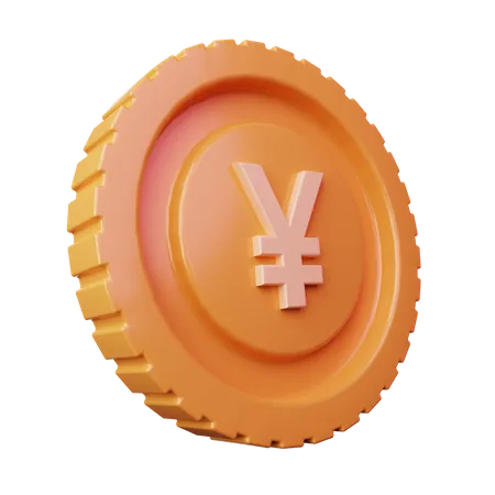 Coin Yuan  3D Icon