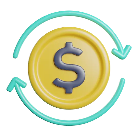 Coins Money Currency 3D Icon