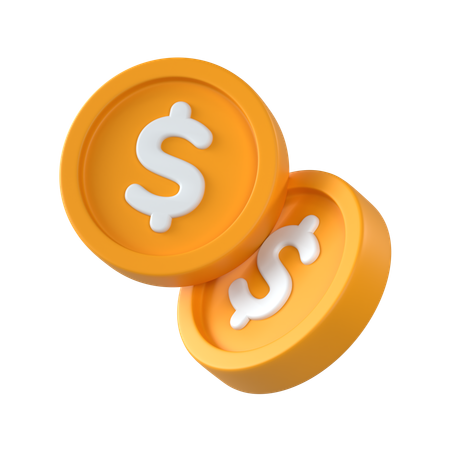 Coins  3D Icon