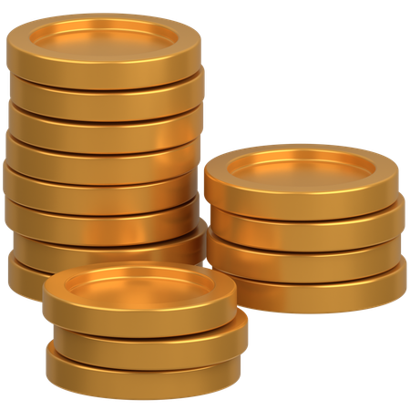 Coins  3D Icon