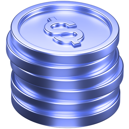 Coins  3D Icon