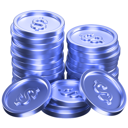 Coins  3D Icon