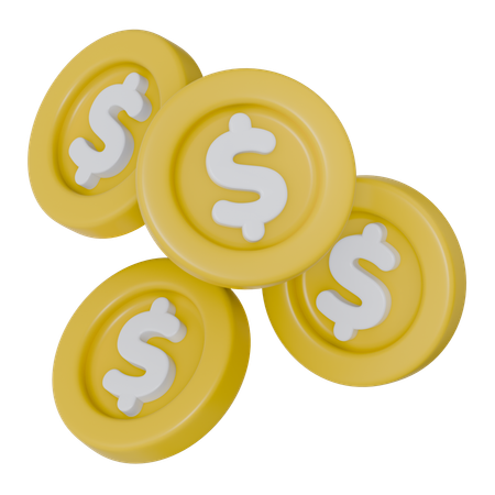 Coins  3D Icon