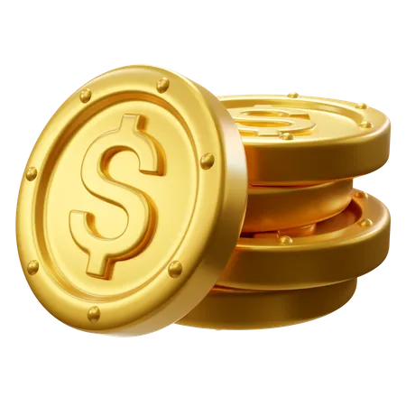 Coins  3D Icon