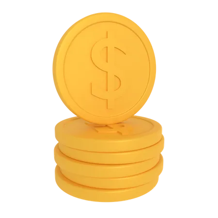 Coins  3D Icon