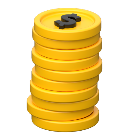 Coins  3D Icon