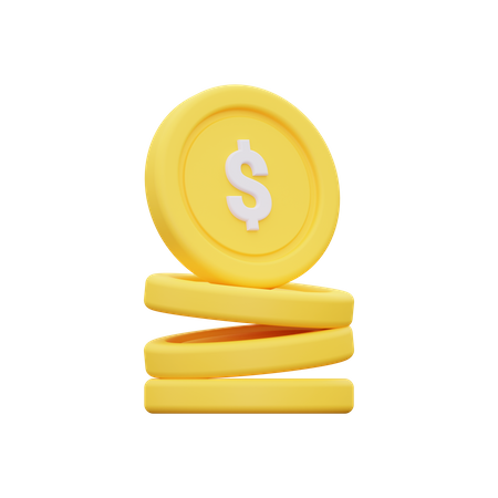 Coins  3D Icon