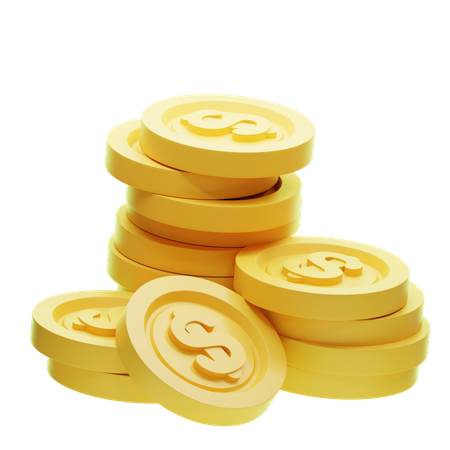 Coins  3D Icon