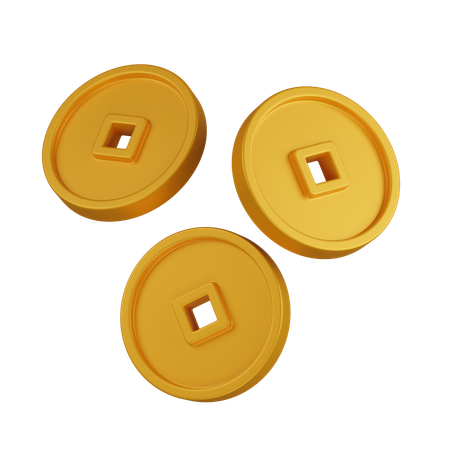 Coins  3D Icon