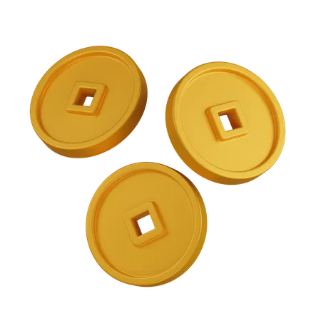 Coins  3D Icon