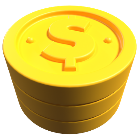 Coins  3D Icon