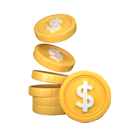 Coins  3D Icon