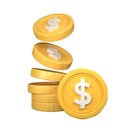 Coins  3D Icon