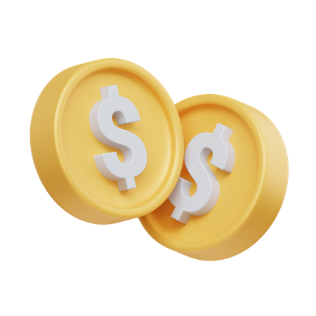 Coins  3D Icon