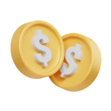 Coins  3D Icon