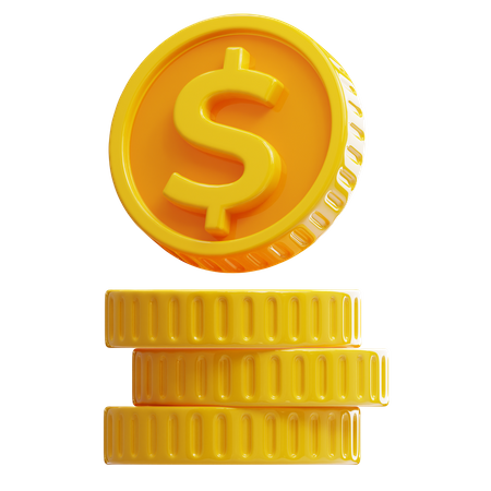 Coins  3D Icon